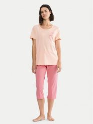 Triumph Piżama Sets 10227221 Różowy Regular Fit. Czerwone piżamy Triumph, bez wzorów, z bawełny, bez ramiączek. Za 159.99 zł.