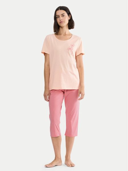 Triumph Piżama Sets 10227221 Różowy Regular Fit. Czerwone piżamy Triumph, bez wzorów, z bawełny, bez ramiączek. Za 159.99 zł.