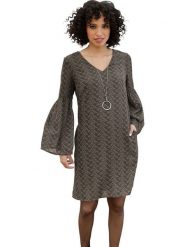 Heine Sukienka w kolorze brązowym rozmiar: 38. Brązowe sukienki Heine, na co dzień, bez wzorów, bez kołnierzyka, bez ramiączek, midi, proste. Za 104.99 zł.