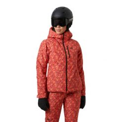 Damska kurtka narciarska Helly Hansen Valdisere 3.0. Czerwone kurtki narciarskie Helly Hansen, bez wzorów, bez kaptura, narciarskie. W wyprzedaży za 1,179.50 zł.