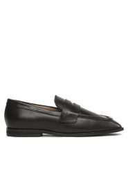 Gino Rossi Lordsy PENELOPE-01 Czarny. Czarne lordsy Gino Rossi, bez wzorów, ze skóry, bez obcasa, bez zapięcia. Za 219.99 zł.