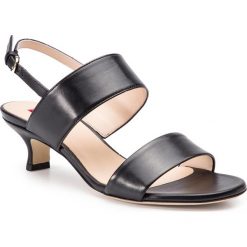 Sandały HÖGL - 7-104810 Black 0100. Czarne sandały Högl, bez wzorów, ze skóry, bez obcasa, na obcasie, bez zapięcia. W wyprzedaży za 369.00 zł.