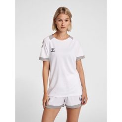 Damski jersey Hummel Lead. Białe koszulki sportowe Hummel, bez wzorów, z jersey, bez ramiączek, do piłki ręcznej. Za 138.00 zł.