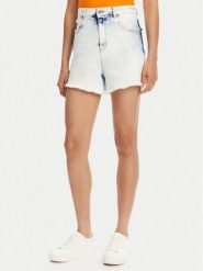 Versace Jeans Couture Szorty jeansowe 78HAD51R Niebieski Straight Fit. Niebieskie szorty Versace Jeans Couture, bez wzorów, z bawełny. Za 899.99 zł.