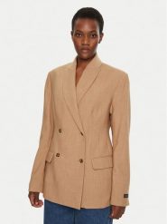 Herskind Marynarka Laila 5411177 Beżowy Slim Fit. Brązowe marynarki i żakiety Herskind, bez wzorów, z wiskozy. Za 699.99 zł.