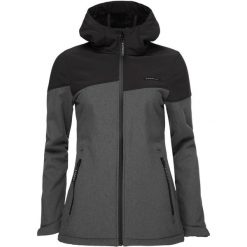 Damska Kurtka Softshell Ludysa Ciemnoszara XL - Wodoodporna i Ciepła. Szare kurtki sportowe ZUREO, na jesień, xl, bez wzorów, z elastanu, bez kaptura, trekkingowe. Za 299.99 zł.