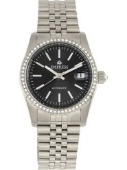 Empress Zegarek automatyczny "Constance" w kolorze srebrno-czarnym rozmiar: onesize. Szare, analogowe zegarki Empress, ze stali. Za 587.99 zł.