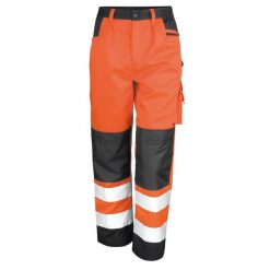 Ochronne Spodnie Dla Dorosłych Unisex Hi Viz Cargo. Brązowe spodnie sportowe RESULT, xl, bez wzorów, trekkingowe. Za 190.99 zł.