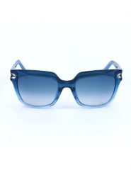 Swarovski Damskie okulary przeciwsłoneczne w kolorze niebieskim rozmiar: 51. Niebieskie okulary przeciwsłoneczne SWAROVSKI, bez wzorów, z tworzywa sztucznego. Za 267.29 zł.