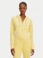 Juicy Couture Bluza Madison JCWA122001 Żółty Slim Fit. Żółte bluzy Juicy Couture, xxs, bez wzorów, z syntetyku, bez kaptura. Za 269.99 zł.