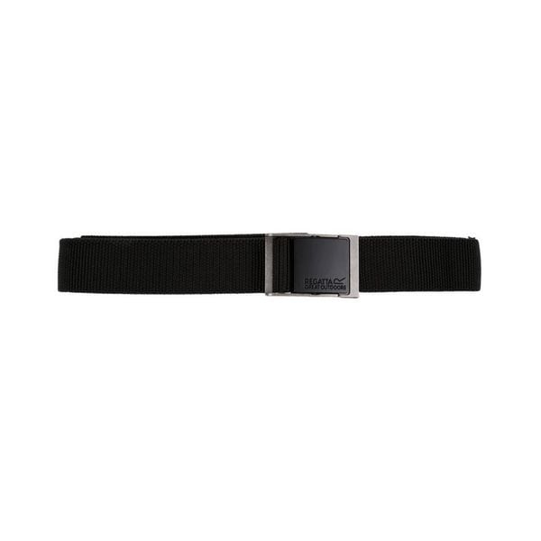 Pas Regatta Konex Webbing III. Czarne spodnie sportowe Regatta, na lato, bez wzorów, z elastanu, trekkingowe. Za 73.99 zł.