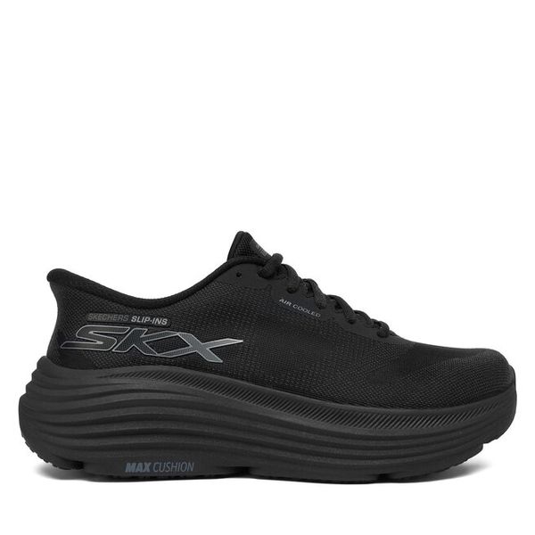 Buty do biegania Skechers. Czarne obuwie sportowe Skechers, bez zapięcia, do biegania. Za 379.99 zł.