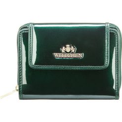 Portfel. Zielone portfele Wittchen, z aplikacjami, z lakierowanej skóry. W wyprzedaży za 259.90 zł.