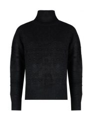 Silvian Heach Sweter | PGA22130LU | Kobieta | Czarny. Czarne swetry Silvian Heach, m, bez wzorów, z dzianiny, bez ramiączek. W wyprzedaży za 199.00 zł.