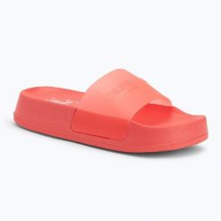 Klapki damskie U.S. Polo Assn. AMAMI009A. Czerwone klapki U.S. Polo Assn., bez wzorów, z tworzywa sztucznego, bez obcasa. Za 109.99 zł.