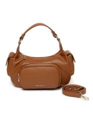 Mia Tomazzi Skórzana torebka "Bechi" w kolorze jasnobrązowym - 32 x 19 x 12 cm rozmiar: onesize. Brązowe torby na ramię Mia Tomazzi, bez wzorów, z materiału, na ramię, bez dodatków. Za 347.99 zł.