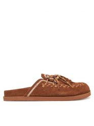Bronx Klapki 66571-CU Brązowy. Brązowe klapki Bronx, bez wzorów, ze skóry, bez obcasa. Za 349.99 zł.