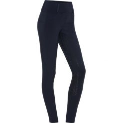 Damskie legginsy jeździeckie z pełną przyczepnością Equipage Shannon. Niebieskie legginsy EQUIPAGE, m, bez wzorów, z elastanu, z podwyższonym stanem. Za 389.00 zł.