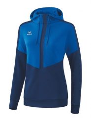 Erima Bluza "Squad" w kolorze niebiesko-granatowym rozmiar: 36. Niebieskie bluzy Erima, bez wzorów, z kapturem. Za 74.81 zł.