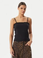 Adidas Top KC6437 Czarny Slim Fit. Czarne topy Adidas, m, bez wzorów, z bawełny, bez kołnierzyka, bez ramiączek. Za 179.99 zł.