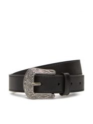 LAUREN RALPH LAUREN Pasek Damski 412969453001 Czarny. Czarne paski Lauren Ralph Lauren, bez wzorów, ze skóry. Za 549.99 zł.