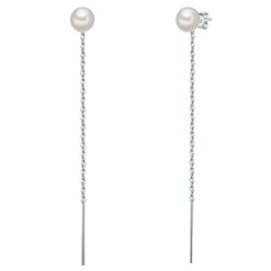 Valero Pearls Kolczyki wiszące z perłą srebro wysokiej próby Perła hodowlana słodkowodna żółte złoto 1 ct Damski. Żółte kolczyki Valero Pearls, z perłą, srebrne. Za 199.99 zł.