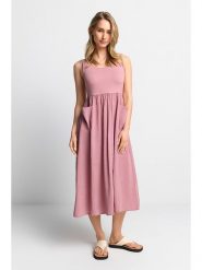 Rich & Royal Sukienka w kolorze różowym rozmiar: XL. Różowe sukienki Rich & Royal, xl, bez wzorów, bez kołnierzyka, bez ramiączek, midi. Za 215.71 zł.