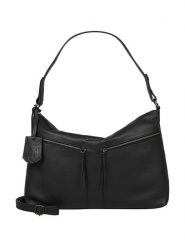 Burkely Skórzana torebka w kolorze czarnym - 32 x 32 x 12 cm rozmiar: onesize. Czarne torby na ramię Burkely, bez wzorów, z materiału, na ramię, bez dodatków. Za 386.95 zł.