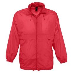Wiatrówka Unisex Surf Dla Dorosłych. Czerwone kurtki sportowe SOL'S, m, bez wzorów, bez kaptura, trekkingowe. Za 95.99 zł.