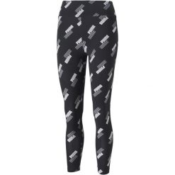 Legginsy damskie Puma POWER AOP 7/8. Czarne legginsy Puma, xs, bez wzorów. Za 86.99 zł.