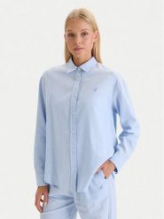 Nautica Koszula W126-NALST-1019-23X Błękitny Regular Fit. Niebieskie koszule Nautica, m, bez wzorów, ze lnu, bez kołnierzyka, bez ramiączek. Za 139.99 zł.