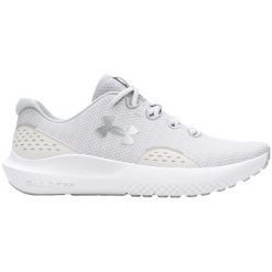 Buty sportowe dla kobiet UNDER ARMOUR UA CHARGED SURGE 4. Białe obuwie sportowe Under Armour, bez zapięcia, do biegania. Za 204.99 zł.