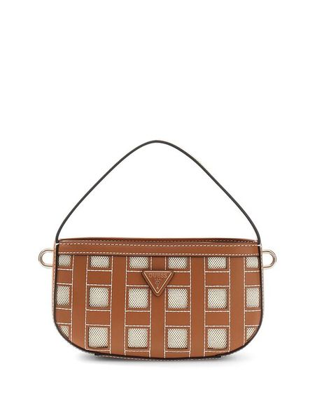 Guess Torebka Frankie Mini HWWG97 36770 Brązowy. Brązowe torebki klasyczne Guess, z aplikacjami, ze skóry, bez dodatków. Za 544.99 zł.