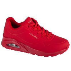Buty sportowe Sneakersy damskie, Uno-Stand on Air. Czerwone obuwie sportowe Skechers, bez zapięcia, trekkingowe, Skechers Sport. Za 359.99 zł.