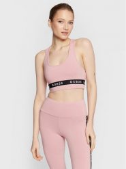 Guess Biustonosz top Aline V2YP12 KABR0 Różowy. Czerwone topy Guess, l, z aplikacjami, z bawełny, bez kołnierzyka, bez ramiączek. Za 199.99 zł.