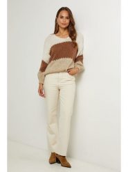 L'armoire de Suzette Sweter w kolorze kremowo-jasnobrązowym rozmiar: 34/36. Brązowe swetry L'armoire de Suzette, l, bez wzorów, bez ramiączek. Za 117.99 zł.