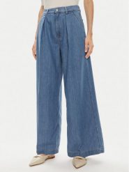 Boss Jeansy 50509285 Niebieski Wide Leg. Niebieskie jeansy Boss, bez wzorów. Za 429.99 zł.