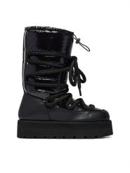 KARL LAGERFELD Śniegowce Skylar Ski KL49686 Czarny. Czarne trapery i śniegowce KARL LAGERFELD, ze skóry. Za 1,189.00 zł.