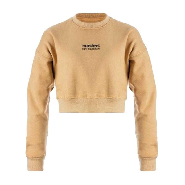 Bluza Damska Cropped. Brązowe bluzy MASTERS, l, bez wzorów, z bawełny, bez kaptura. Za 182.99 zł.