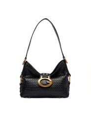 Guess Torebka Camden Mini HWWW93 08720 Czarny. Czarne torebki klasyczne Guess, z aplikacjami, ze skóry, bez dodatków. Za 584.99 zł.
