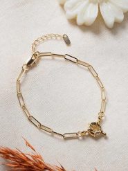 Lodie Silver Pozłacana bransoletka z elementami ozdobnymi rozmiar: onesize. Szare bransoletki Lodie Silver, metalowe. Za 92.21 zł.