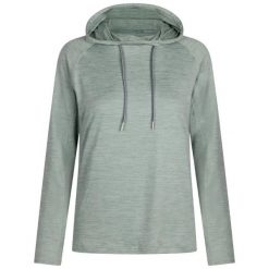 Bluza Z Kapturem Damska Hattie Active. Niebieskie bluzy Trespass, bez wzorów, z dzianiny, z kapturem. Za 143.99 zł.