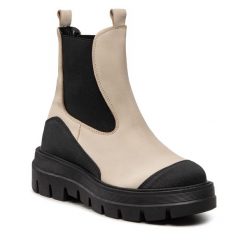 Sztyblety Rage Age. Brązowe botki Rage Age, bez wzorów, bez obcasa, na płaskiej podeszwie, bez zapięcia. Za 599.99 zł.