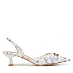 Sandały Aldo. Białe sandały Aldo, bez wzorów, bez obcasa, na szpilce, bez zapięcia. Za 359.99 zł.