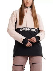 Kurtka Logo Fundango Birch dla kobiet. Czarne kurtki narciarskie FUNDANGO, m, bez wzorów, z materiału, bez kaptura, narciarskie. Za 499.00 zł.
