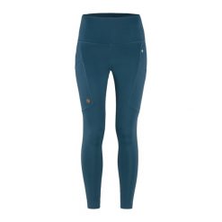 Legginsy trekkingowe damskie Fjällräven Abisko Tights. Niebieskie legginsy Fjällräven, s, bez wzorów. Za 553.65 zł.