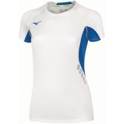 Premium T-shirt damski Mizuno JPN. Białe t-shirty Mizuno, bez wzorów, bez kołnierzyka, bez ramiączek. Za 166.50 zł.
