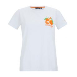 T-shirt Damski Pomarańcze Filandra VX. Białe t-shirty Regatta, bez wzorów, bez kołnierzyka, bez ramiączek. Za 67.99 zł.
