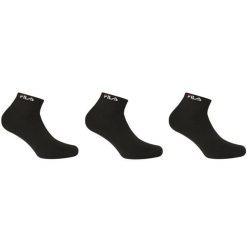 Skarpetki Fila 3-pak Bamboo Uni czarne 35-38. Czarne skarpety 661, bez wzorów, z elastanu. Za 119.99 zł.
