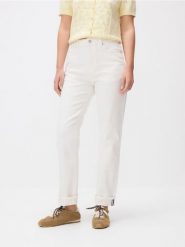 Jeansy Boyfriend - biały. Białe jeansy Reserved, bez wzorów. Za 139.99 zł.